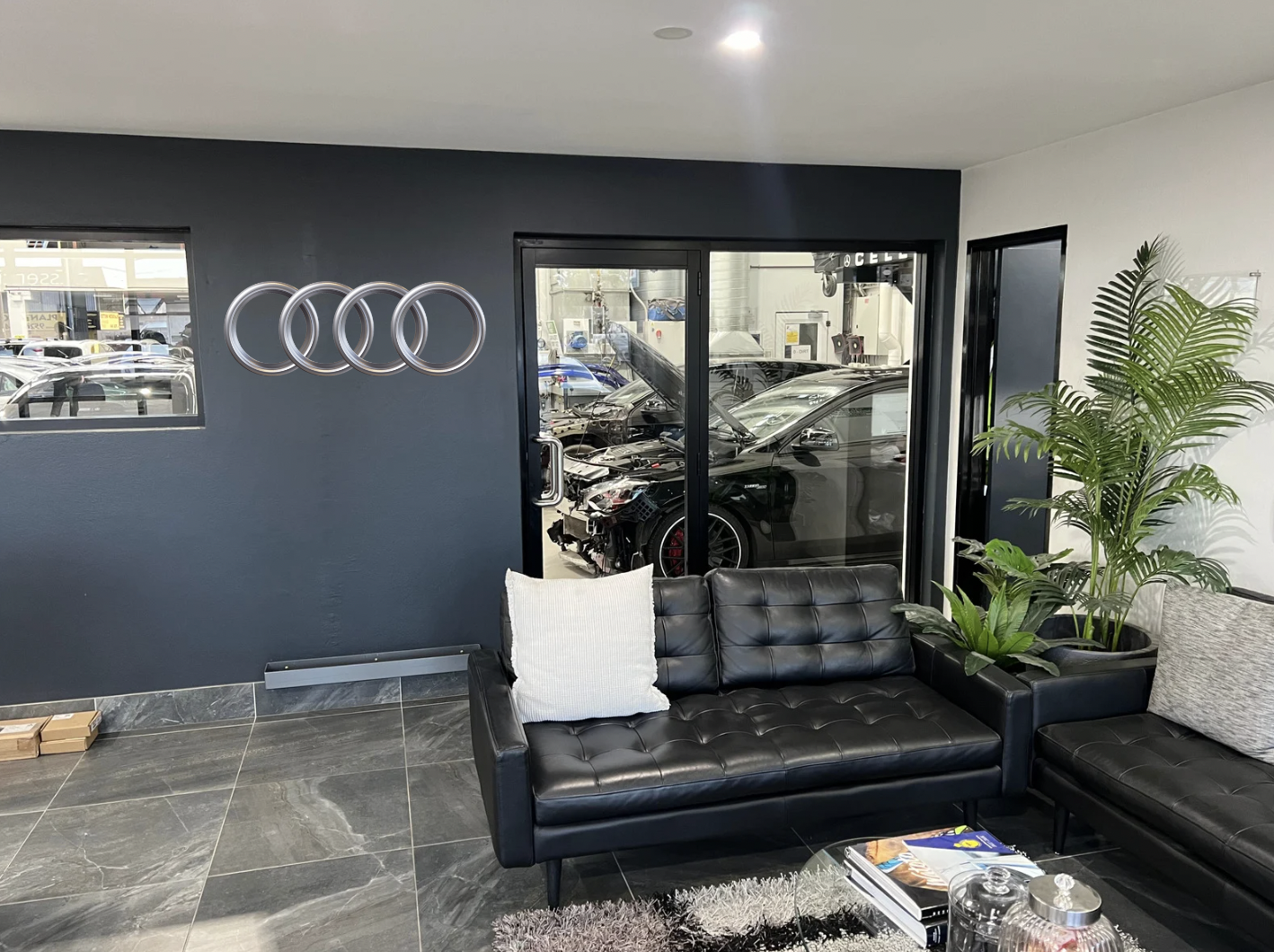 Miranda Auto Body Audi authorised reception and customer lounge