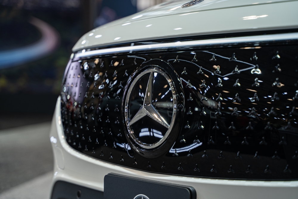 Mercedes-Benz star grille detail — Miranda Auto Body authorised repairer