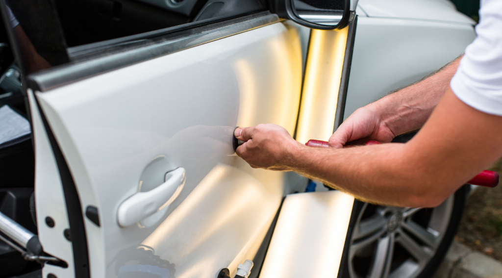 Paintless dent repair technician Sydney Caringbah Miranda Auto Body